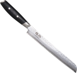 Yaxell Tsuchimon Broodmes 23 cm - VG10 Staal - Gehamerd Lemmet - Micarta Heft