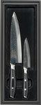 Yaxell Tsuchimon Messenset - 2-delig - Koksmes 20 cm en Universeelmes 12 cm - 3 Lagen Damaststaal - VG10 Staal - Canvas-Micarta Heft