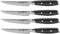 Yaxell Tsuchimon Steakmessenset - 4-delig - 3 Lagen Damaststaal - VG10 Staal - Canvas-Micarta Heft