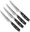 Yaxell Tsuchimon Steakmessenset - 4-delig - 3 Lagen Damaststaal - VG10 Staal - Canvas-Micarta Heft