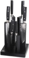 Yaxell Zen Messenset - 7-delig - Magnetisch 'Tower' Messenblok met 6 Messen - 37 Lagen Damaststaal - Canvas-Micarta Heft