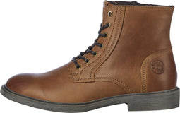 JACK&JONES JFWKARL LEATHER BOOT LN - Heren bootschoenen - 100% rubber - Bruin - Maat 40