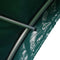 vidaXL - Veetent - 3,7x3,7 - m - PVC - groen