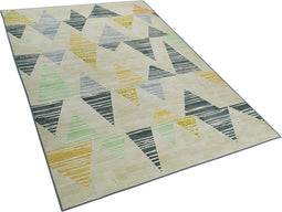 YAYLA - Laagpolig vloerkleed - Grijs - 140 x 200 cm - Polyester