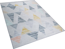 YAYLA - Laagpolig vloerkleed - Grijs - 160 x 230 cm - Polyester