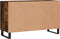 vidaXL - Dressoir - 100x36x60 - cm - bewerkt - hout - gerookt - eikenkleurig