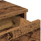 vidaXL - Wandschap - met - lades - 100x37,5x19 - cm - bewerkt - hout - oud - houtkleurig