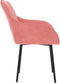 vidaXL - Eetkamerstoelen - 2 - st - fluweel - roze