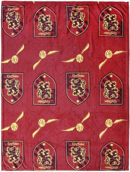 Harry Potter Gryffindor Snitch Flannel Blanket