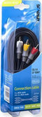Scanpart audio video kabel 2.5 meter - Geschikt voor aansluiting TV met DVD speler of video recorder - 3 tulp aansluitingen