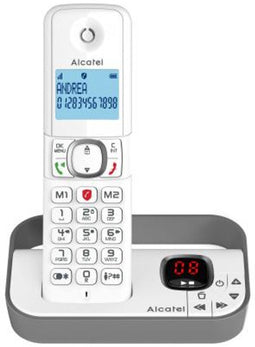 Draadloze vaste telefoon - ALCATEL - F860 voice duo grijs - Ongewenste oproepen blokkeren
