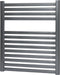 Haceka Sinai - Designradiator - Ronde en vierhoekige buizen - Satijn grijs - 690mm x 590mm
