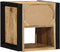 vidaXL - Nachtkastje - 40x35x40 - cm - massief - ruw - mangohout