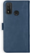 Selencia Hoesje Geschikt voor Huawei P Smart (2020) Hoesje Met Pasjeshouder - Selencia Echt Lederen Bookcase - Blauw