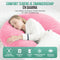 Avalo Zwangerschapskussen XXL 280 cm - U-Vorm Ergonomisch Body Pillow - Verstelbare Vulling Roze