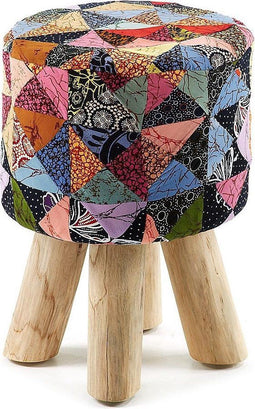 LaForma Artic - Bijzetkruk - Hout en stof - Multi