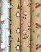 Santas Wonderland - Cadeaupapier - Kraftpapier 200 x 70 cm - 3 rollen (3 stuks)