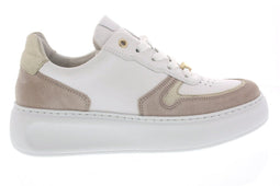 Gabor 66.485.53 - Dames Sneakers - Wijdtemaat G - Wit/Beige