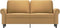 vidaXL - Tweezitsbank - 140 - cm - stof - bruin