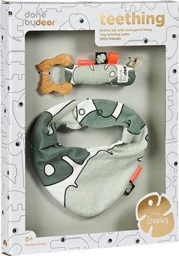 Done by Deer Tiny Tropics Giftset Bib & Teether