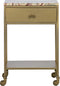 BePureHome Clinic Nachtkastje - Marmer - Antique Brass - 68,5x45x35