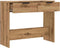 vidaXL - Wandtafel - 90x36x75 - cm - bewerkt - hout - artisanaal - eikenkleurig