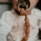 Snoozebaby - Baby Speenkoord - Biologisch katoen - Bruin Toffee Brown