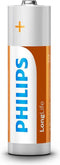 Philips LongLife AA Batterijen R6 - Zinkchloride - 12 stuks