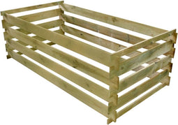 vidaXL - Compostbak - met - latten - geïmpregneerd - grenenhout - 180x90x90 - cm
