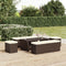 vidaXL - Hocker - met - kussen - 40x30x40 - cm - poly - rattan - bruin