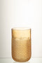 J-Line vaas Patroon - glas - oranje - small - Ø 11.5 cm