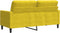 vidaXL - Tweezitsbank - 140 - cm - fluweel - geel