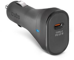 SBS TECRPD65W - Auto oplader - USB-C Power Delivery 65W - Zwart