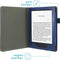 imoshion E-reader Hoesje - Geschikt voor Amazon Kindle 10 - Vegan Leather Bookcase - Donkerblauw