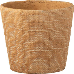 J-Line bloempot Bistro - cement - naturel - large - Ø 19 cm