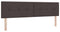 vidaXL - Hoofdbord - Met - Knopplooien - Donkerbruin - 180 - cm - Stof