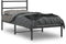 vidaXL - Bedframe - met - hoofdbord - metaal - zwart - 90x190 - cm