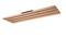 Fontana - Led plafondlamp - 113x30 cm - houtlook