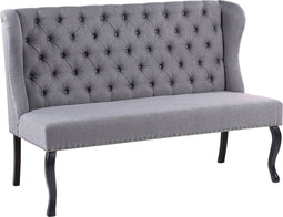 TORSBY - Tweezitsbank - Donkergrijs - Polyester