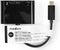 Nedis USB Multi-Port Adapter - USB 3.1 - USB-C Male - HDMI Output / USB-A Female / USB-C Female - 5 Gbps - 0.20 m - Rond - Vernikkeld - PVC - Zwart - Label