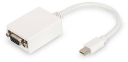 Digitus DB-340407-001-W - Mini DisplayPort naar VGA (D-Sub) kabel - 15 cm - Wit
