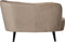 WOOOD Sara Loungefauteuil Rechts - Velvet - Khaki - 71x112x81