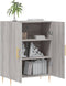 vidaXL - Dressoir - 69,5x34x90 - cm - bewerkt - hout - grijs - sonoma - eikenkleurig