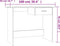 vidaXL - Bureau - 100x50x76 - cm - bewerkt - hout - bruin - eikenkleur