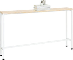 SoBuy FSB19-Z - Console Tafel - 120x65x20cm - Wit/Naturel