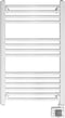 Adler AD 7824 - Elektrische Badkamerradiator - LED Touchpaneel 600W - Met Timer