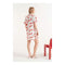 Red striped midi shirt dress - Maat XL