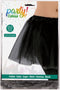 Dames verkleed rokje/tutu - tule stof met elastiek - zwart - one size model - van 4 tot 12 jaar