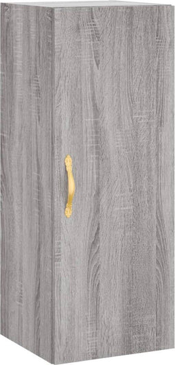 vidaXL - Hangkast - 34,5x34x90 - cm - grijs - sonoma - eikenkleurig