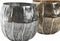 Middenstuk DKD Home Decor Zilverkleurig Gouden Modern 20 x 20 x 19 cm (2 Stuks)